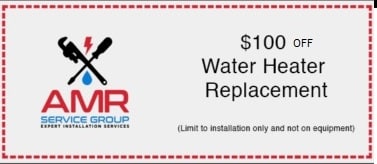 A coupon for water heater replacement